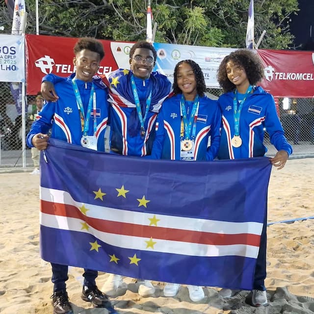 Cabo Verde  perde na final do  Voleibol de Praia masculino para Portugal e fica com Prata.