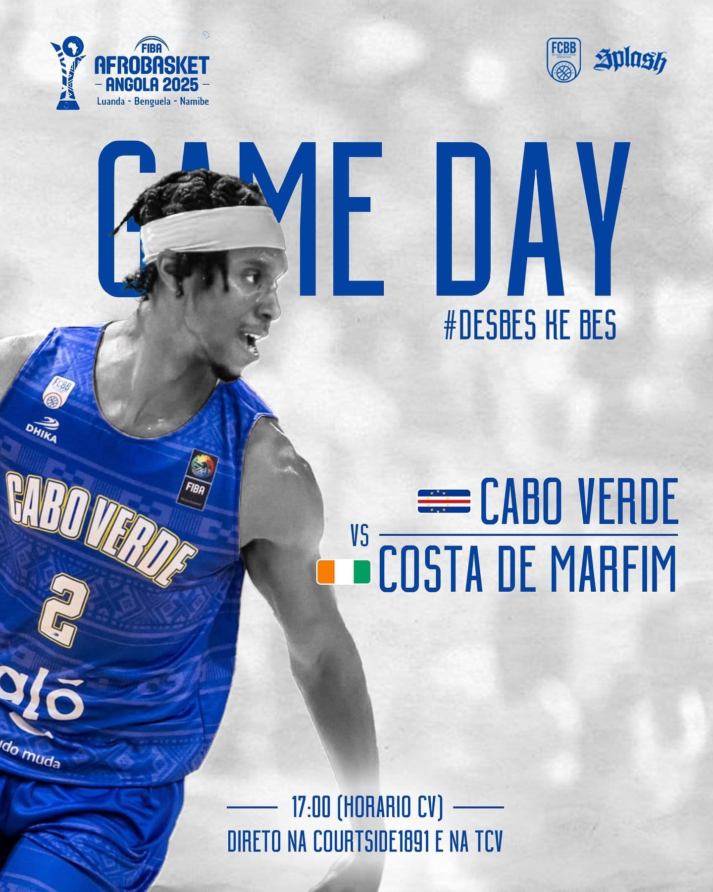 Seleção de Basquetebol joga hoje frente `a Costa do Marfim no Afrobasket 2025