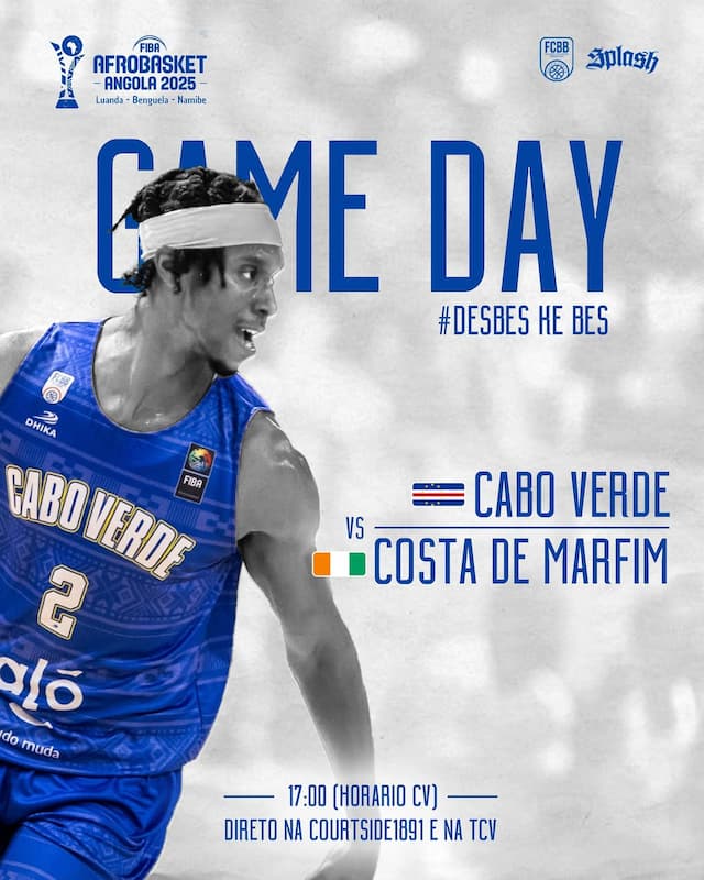Seleção de Basquetebol joga hoje frente `a Costa do Marfim no Afrobasket 2025
