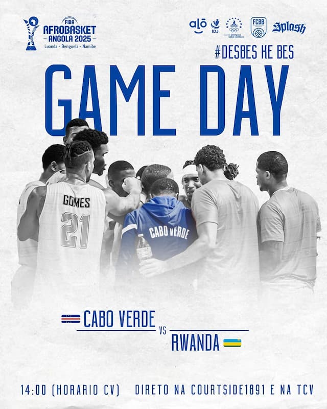 Cabo Verde joga hoje contra Ruanda na terceira jornada primeira fase do  Afrobasket  Angola -2025