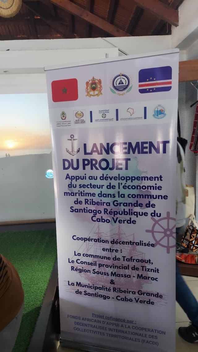 Delegação Técnica do Reino do Marrocos na Cidade Velha Lançamento Projecto de Economia Marítima (Pesca) 