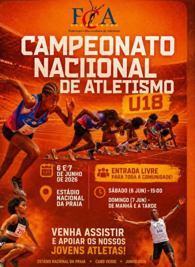 Federação cabo-verdiana de Atletismo realizada Campeonato Nacional Sub-18 neste fim de semana na cidade da Praia