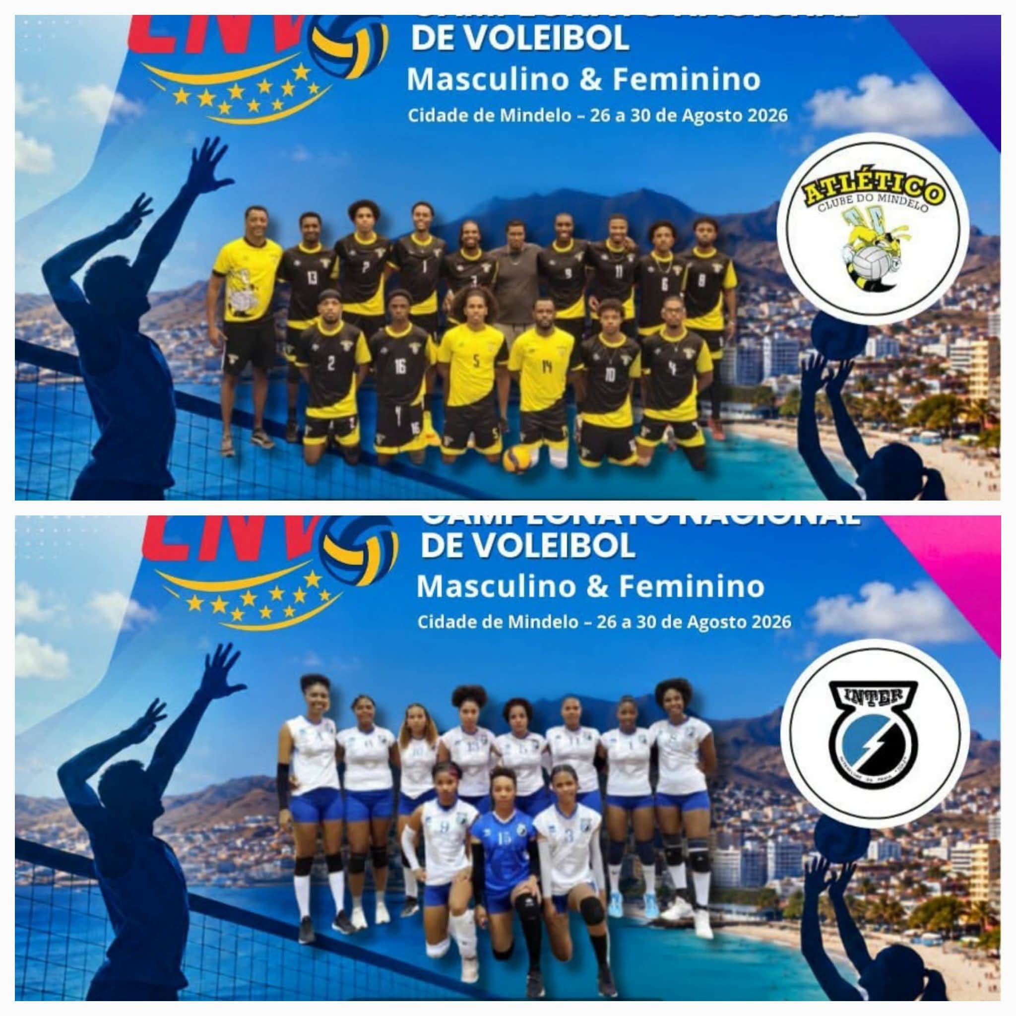 Atlético em masculino e Interclube em feminino iniciam o nacional de Voleibol hoje com olhos na revalidação do título 