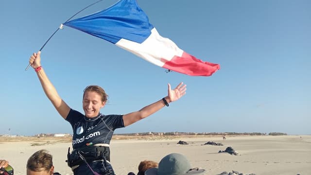 Capucine Delannoy da França  vence I Etapa do Circuito Mundial de Kite-surf em Ponta Preta 