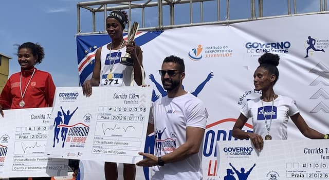 Atletismo: Djaty Miranda e Milly Brito da Emicela Team Cabo Verde são os grandes vencedores da Corrida da Liberdade 