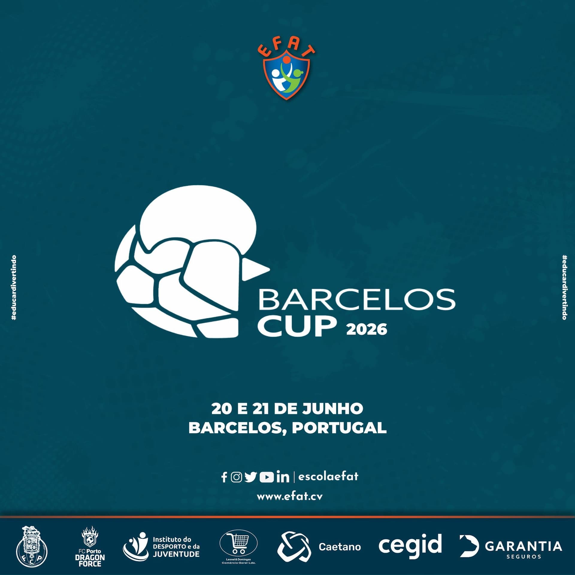 ASSOCIAÇAO ESCOLA EFAT  PARTICIPA EM BARCELOS CUP EM PORTUGAL E MAD CUP EM ESPANHA 