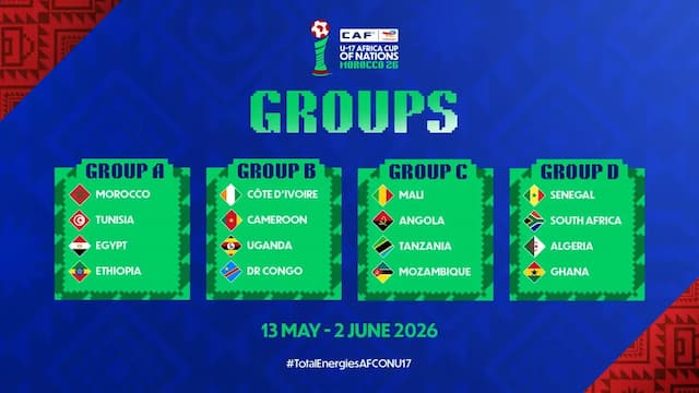 CAF vai introduzir um conceito de festival para a Copa Africana de Nações Sub-17 da CAF, no Marrocos, em 2026