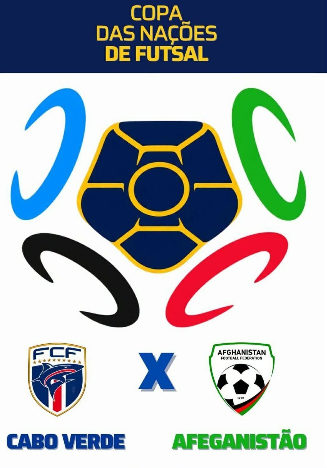 Cabo Verde perde diante do  Afeganistão e falha a final da Copa  das Nações de Futsal