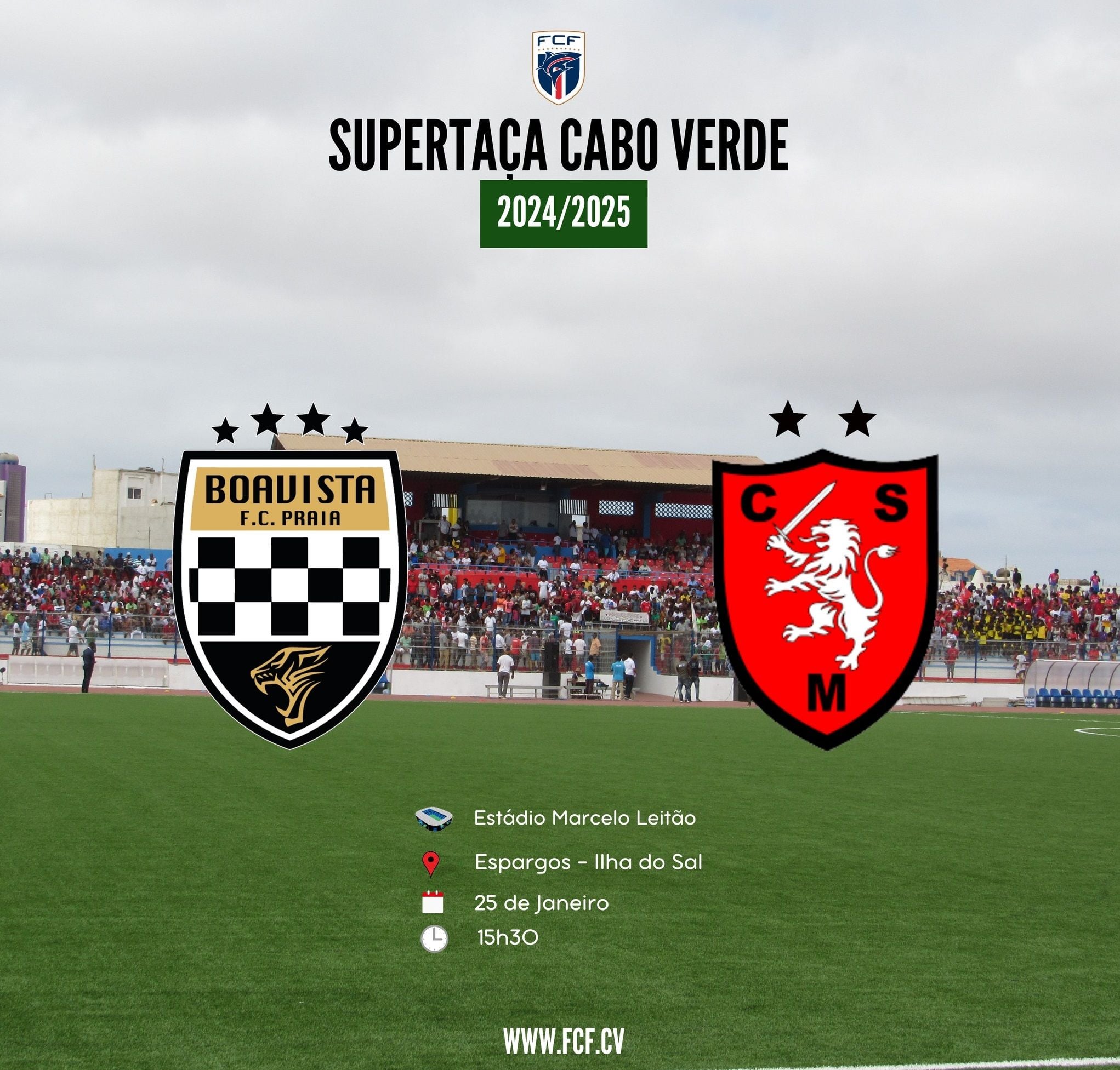 Supertaça Cabo Verde: Boavista da Praia e Mindelense desembarcam esta sexta-feira na ilha do Sal 