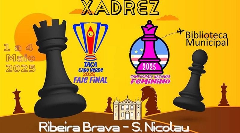 São Nicolau recebe fase final da Taça de Cabo Verde e o campeonato nacional feminino de xadrez 