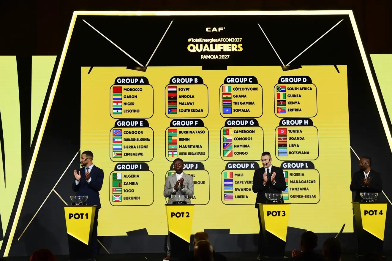 O caminho para a África Oriental traçado: o sorteio das eliminatórias para a Copa Africana de Nações 2027, Cabo Verde  ficou no Grupo K e tem Mali como principal adversário
