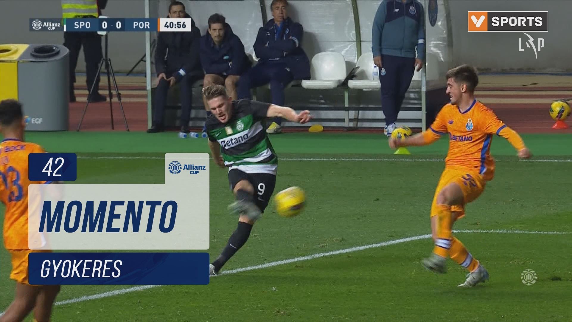 Gyökeres colocou a máscara e assustou o dragão. Sporting vence FC Porto por 1-0 e está na final da Taça da Liga