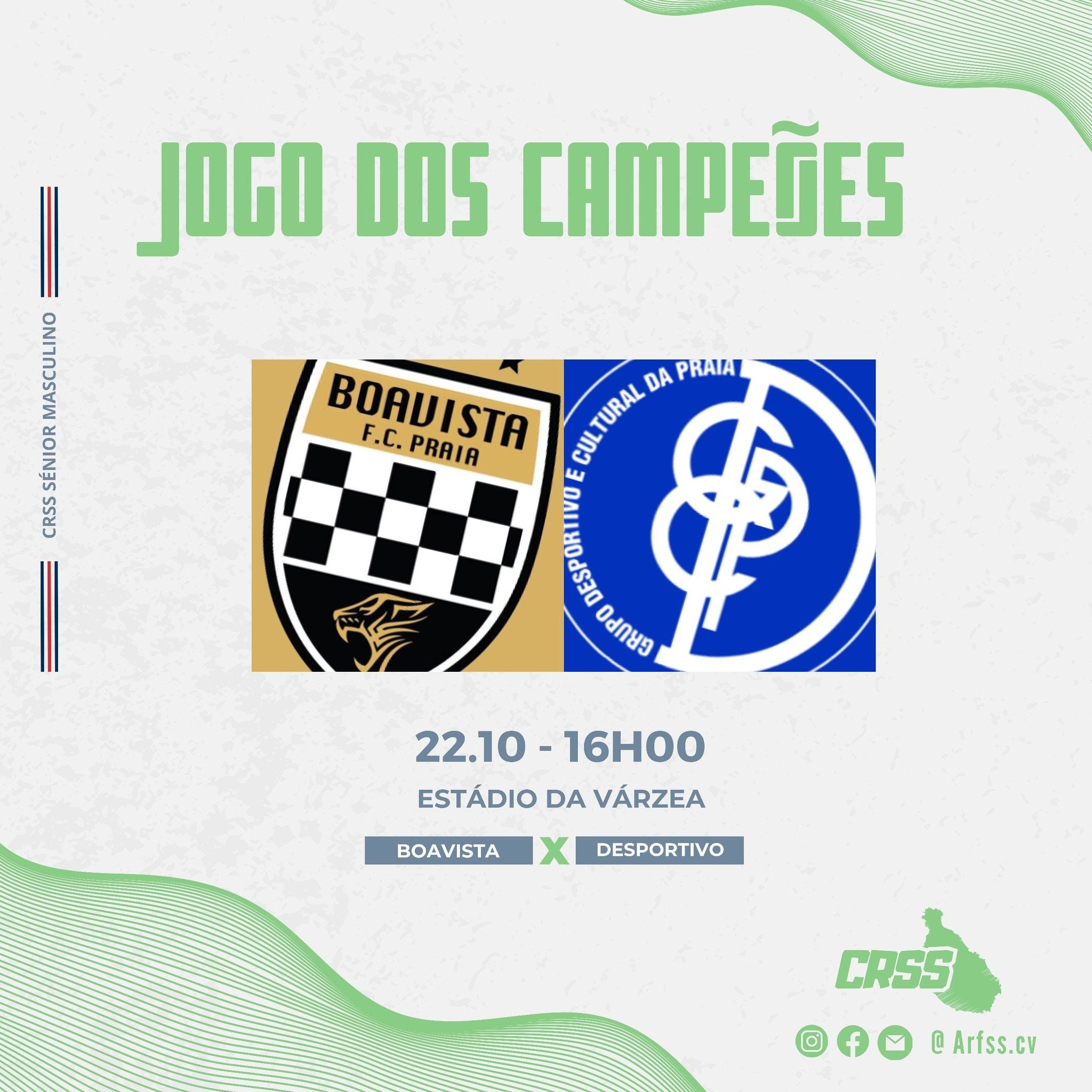 Jogo dos Campões marca abertura amanha da nova temporada futebolística em Santiago Sul