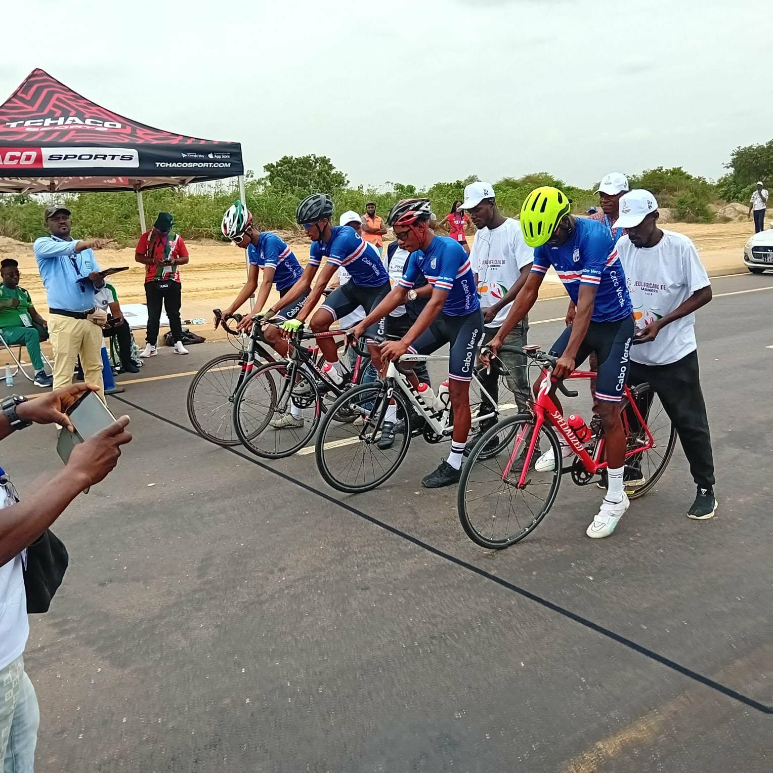 Team de Cabo Verde de Ciclismo termina na 9ª posição na competição dos jogos africanos realizada esta quinta feira