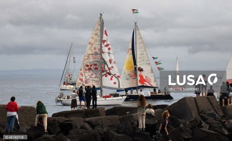 Outra flotilha com nove barcos segue para Gaza apesar da interceção da Global Sumud