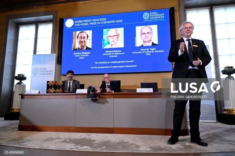 Nobel da Química atribuído pelo desenvolvimento de estruturas metalorgânicas