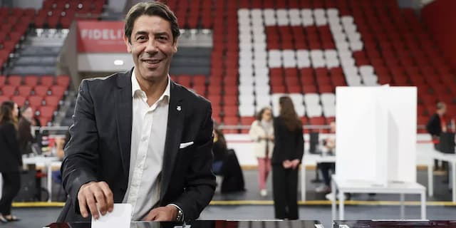 Rui Costa toma posse: «Os sócios do Benfica expressaram a sua vontade de forma clara» Atual líder dos encarnados garantiu 65,89% dos votos